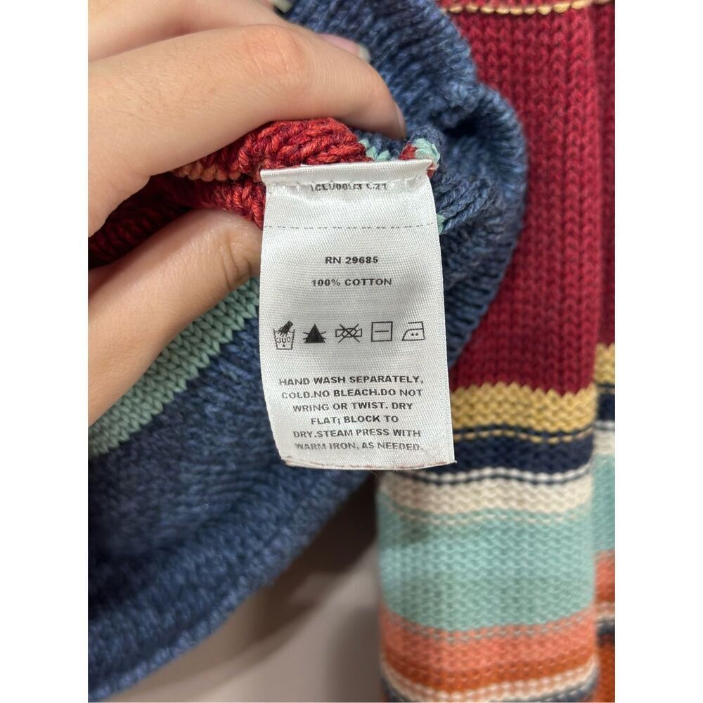 Pendleton Multi Stripe Shawl Button Up Cardigan W… - image 7